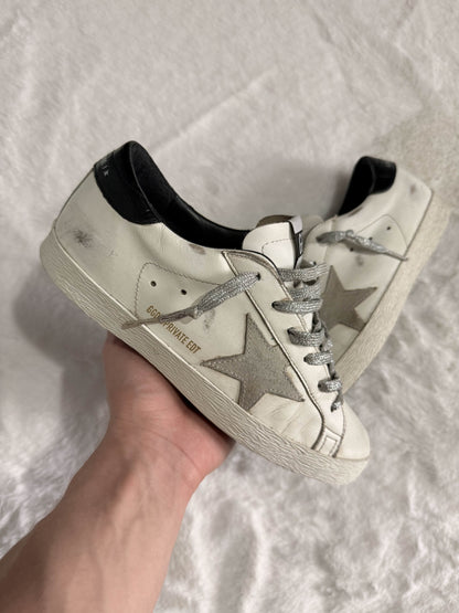 Golden Goose Super Star White Grey Silver