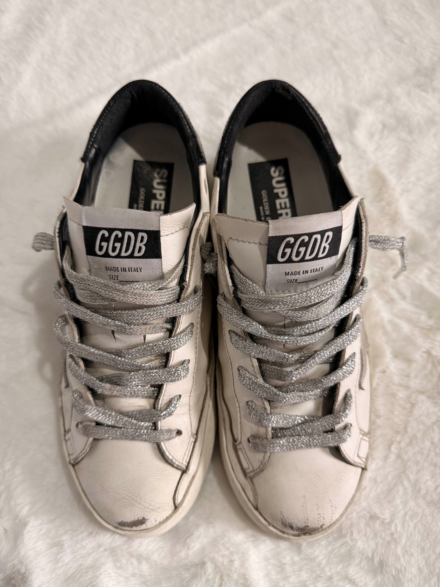 Golden Goose Super Star White Grey Silver