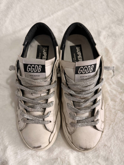 Golden Goose Super Star White Grey Silver