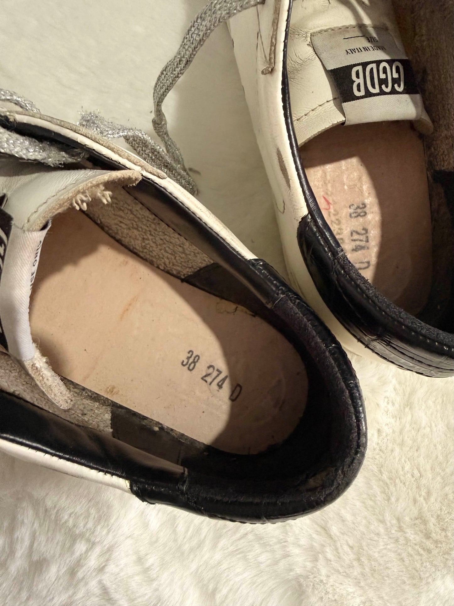 Golden Goose Super Star White Grey Silver